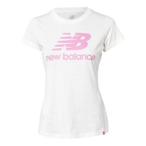 new balance Póló  fehér / világos-rózsaszín