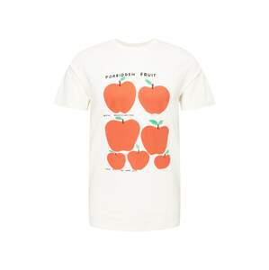 DEDICATED. Póló 'Stockholm Forbidden Fruit'  fehér / narancsvörös / jáde / fekete