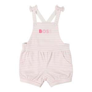 BOSS Kidswear Kantáros nadrágok  rózsaszín / sötét-rózsaszín / fehér