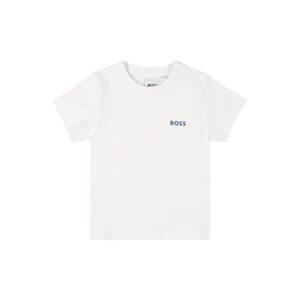 BOSS Kidswear Póló  fehér / tengerészkék