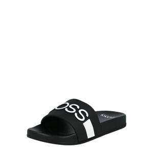 BOSS Kidswear Nyitott cipők  fekete / fehér