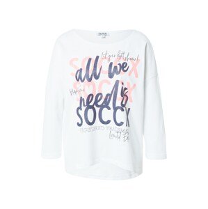 Soccx Tréning póló  fehér / rózsaszín / fekete / tengerészkék