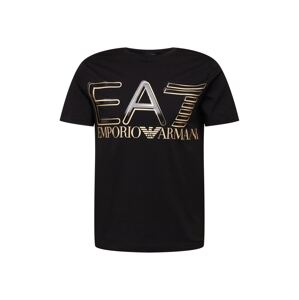 EA7 Emporio Armani Póló  fekete / szürke / piszkosfehér / teveszín