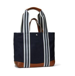 Lauren Ralph Lauren Shopper táska 'LORA'  tengerészkék / barna / fehér