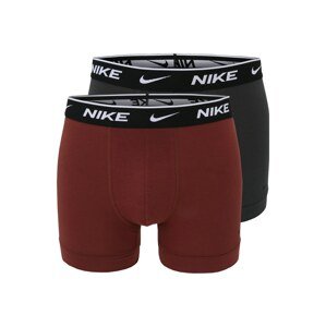NIKE Sport alsónadrágok  fekete / borvörös / fehér