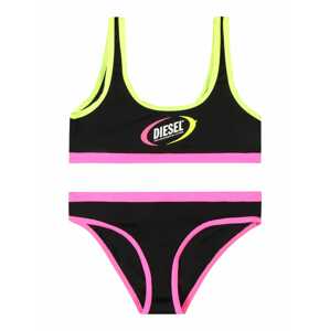 DIESEL Bikini 'MISICRA'  fekete / rózsaszín / kiwi