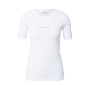 Calvin Klein Póló  fehér / ezüstszürke