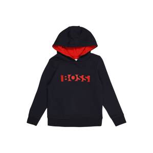 BOSS Kidswear Tréning póló  tengerészkék / piros