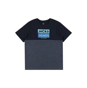 Jack & Jones Junior Póló 'Jahn'  füstkék / kobaltkék / világoskék / szürke melír / fekete
