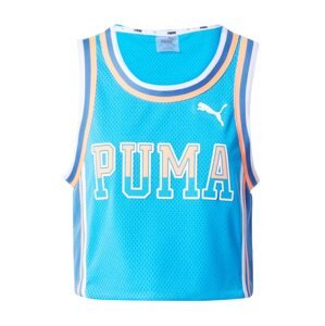 PUMA Sport top  homok / vízszín / fehér