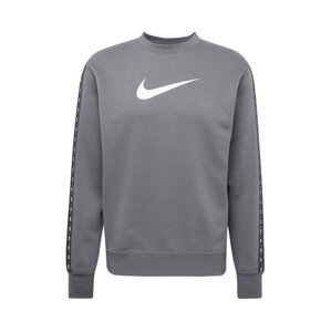 Nike Sportswear Tréning póló  bazaltszürke / fehér / fekete