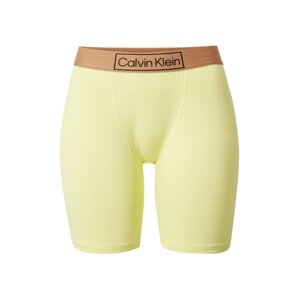 Calvin Klein Underwear Pizsama nadrágok  világosbarna / limone / fekete
