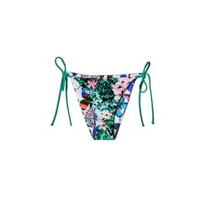 Desigual Bikini nadrágok 'Berenice II'  zöld / rózsaszín / piros / fehér