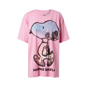Frogbox Póló 'Snoopy'  világos-rózsaszín / fekete / világoskék / világoslila / fehér