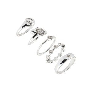Monki Gyűrűk 'Vivian'  ezüstszürke / átlátszó
