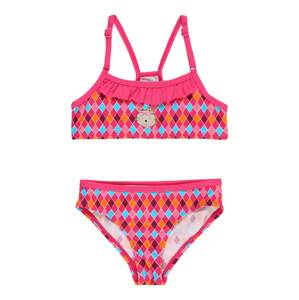 SCHIESSER Bikini  neon-rózsaszín / fekete / vízszín / világos-rózsaszín / borvörös