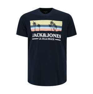 Jack & Jones Plus Póló  tengerészkék / fehér / világos sárga / világoskék / őszibarack