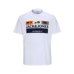 Jack & Jones Plus Póló 'Malibu'  vegyes színek / fehér