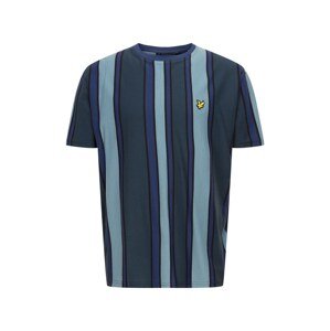 Lyle & Scott Póló 'Vertical Stripe'  kék / tengerészkék / füstkék / sárga / fekete