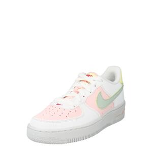 Nike Sportswear Sportcipő 'AIR FORCE'  fehér / világos-rózsaszín / menta / sárga / tűzpiros