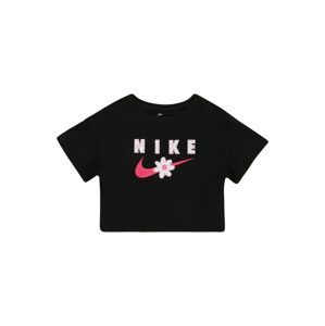 Nike Sportswear Póló  fekete / pasztell-rózsaszín / pitaja