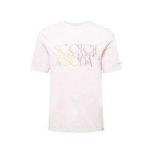 SCOTCH & SODA Póló  rózsaszín / rózsaszín / sárga