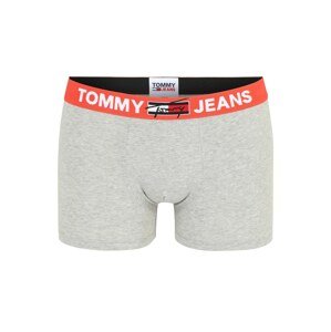 Tommy Hilfiger Underwear Boxeralsók 'Trunk'  szürke melír / piros / fekete / fehér