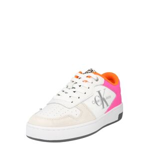 Calvin Klein Jeans Rövid szárú edzőcipők  fehér / rózsaszín / narancs / szürke