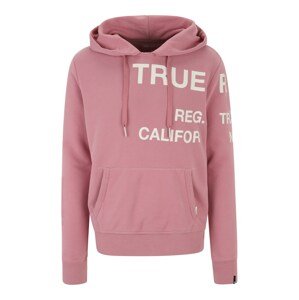 True Religion Tréning póló  sötét-rózsaszín / fehér