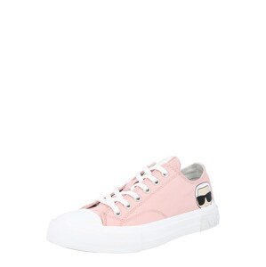 Karl Lagerfeld Rövid szárú edzőcipők 'KAMPUS'  világos-rózsaszín / bézs / fehér / fekete