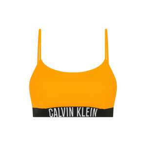 Calvin Klein Swimwear Bikini felső 'Intense Power'  narancs / fekete / fehér