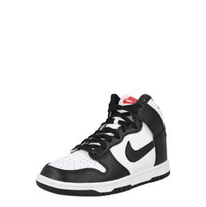 Nike Sportswear Magas szárú sportcipők 'DUNK HIGH'  fekete / fehér