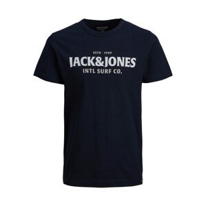 Jack & Jones Junior Póló 'Breezy'  fehér / tengerészkék