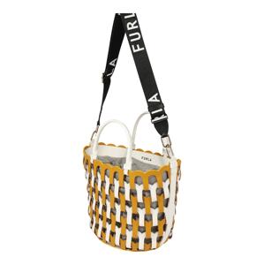 FURLA Shopper táska 'LIPARI S'  bézs / konyak / fekete / fehér