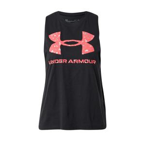 UNDER ARMOUR Sport top  rózsaszín / fekete / ezüst
