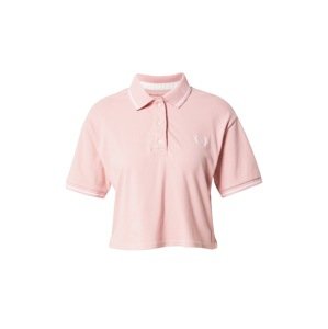 Abercrombie & Fitch Póló 'APAC'  rózsaszín / fehér