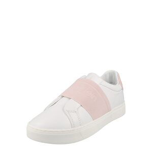 Calvin Klein Belebújós cipők  fehér / pasztell-rózsaszín