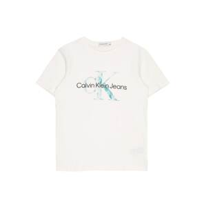 Calvin Klein Jeans Póló  fehér / fekete / pasztellkék