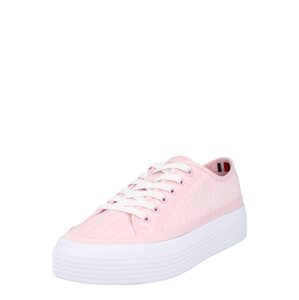 TOMMY HILFIGER Rövid szárú edzőcipők  világos-rózsaszín / fehér