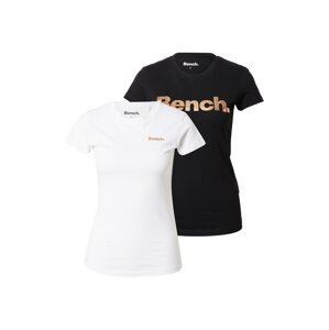 BENCH Póló  fehér / rózsaszín arany / fekete
