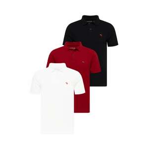Abercrombie & Fitch Póló  fehér / piros / fekete