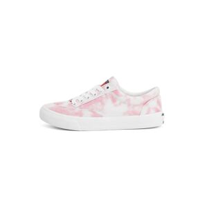Tommy Jeans Rövid szárú edzőcipők  rózsaszín / fehér
