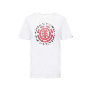 ELEMENT Póló 'Seal'  fehér / tűzpiros / fekete