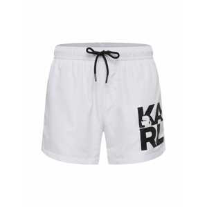 Karl Lagerfeld Szörf rövidnadrágok  fehér / fekete