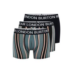BURTON MENSWEAR LONDON Boxeralsók  bézs / tengerészkék / khaki