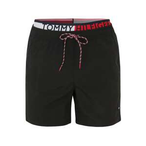 Tommy Hilfiger Underwear Rövid fürdőnadrágok  fekete / fehér / piros