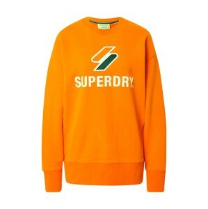 Superdry Tréning póló  sötétzöld / narancs / fehér