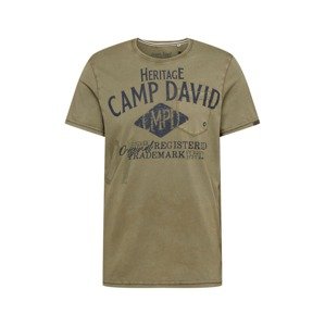 CAMP DAVID Póló  khaki / tengerészkék