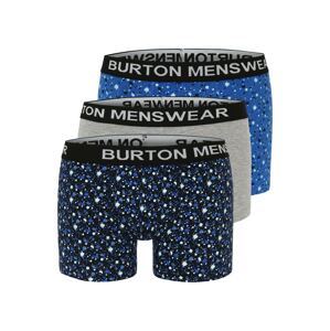 BURTON MENSWEAR LONDON Boxeralsók  kék / tengerészkék / szürke / fehér