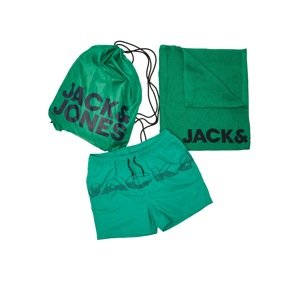 Jack & Jones Junior Rövid fürdőnadrágok  smaragd / fekete / fűzöld